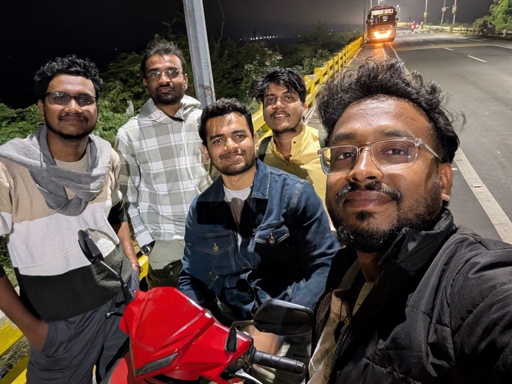 Scooter ride to Pamban in night