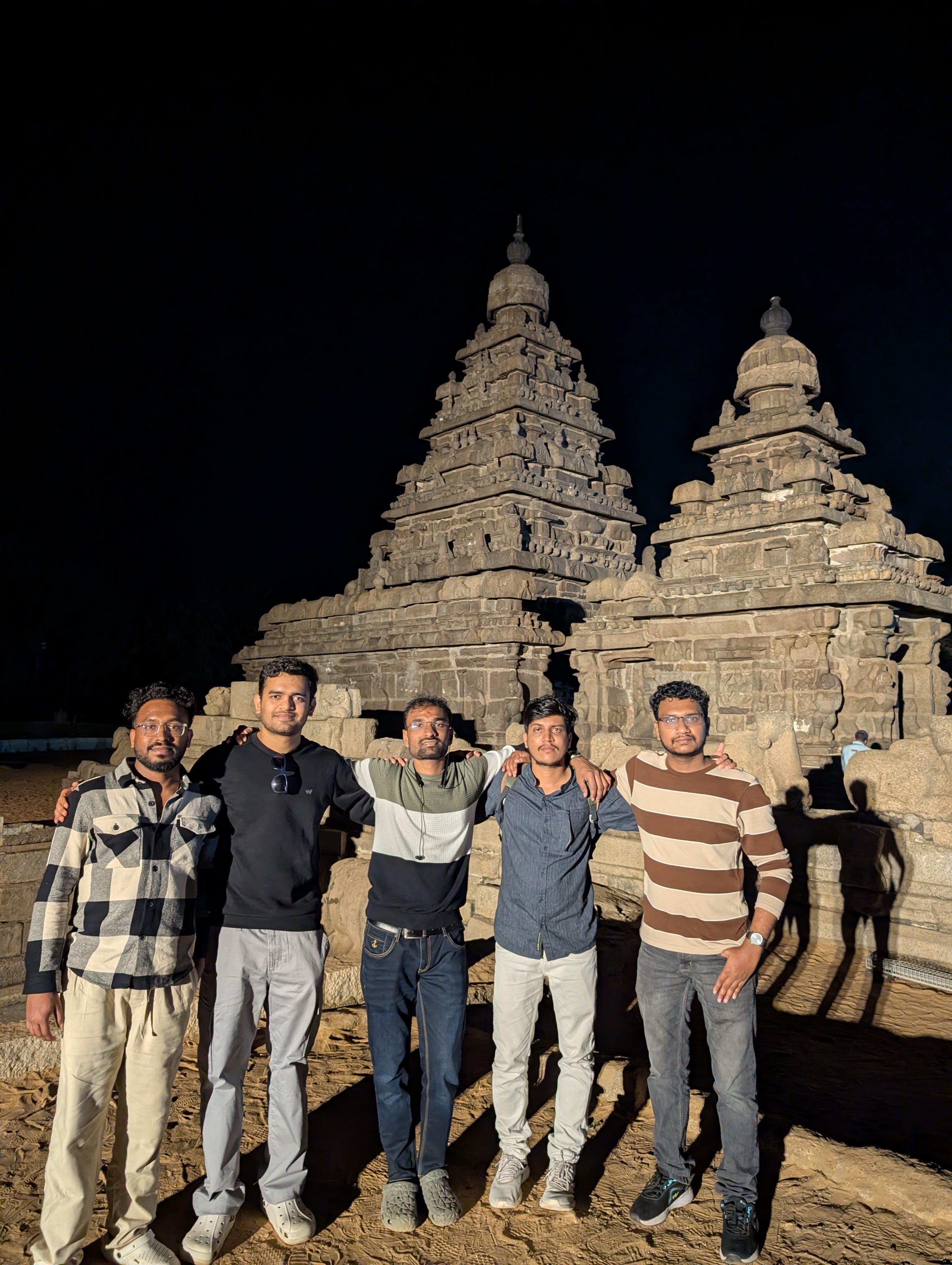 At Krishna’s Butter Ball & the Shore Temple