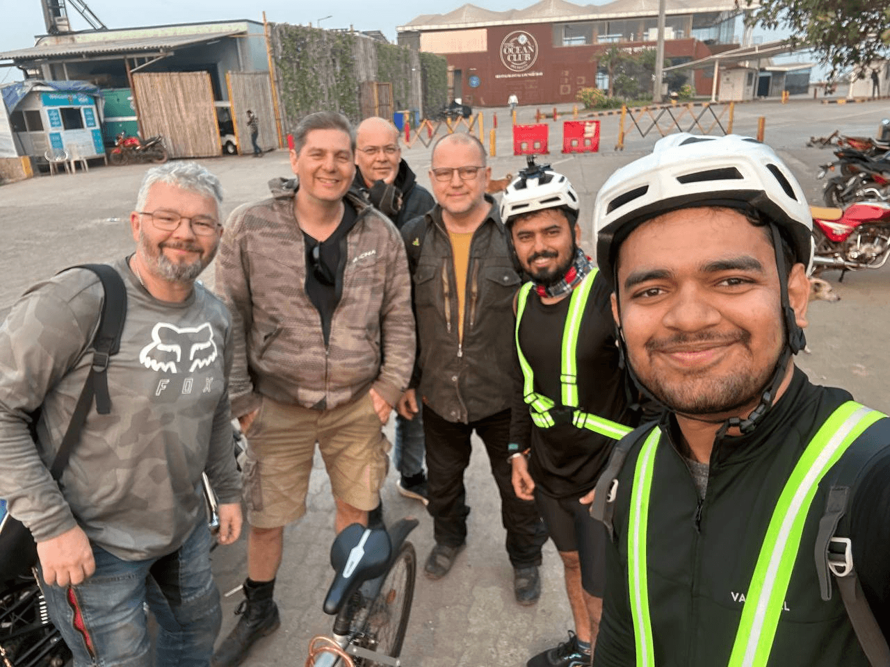 Tourists from Czechoslovakia at Mandwa.